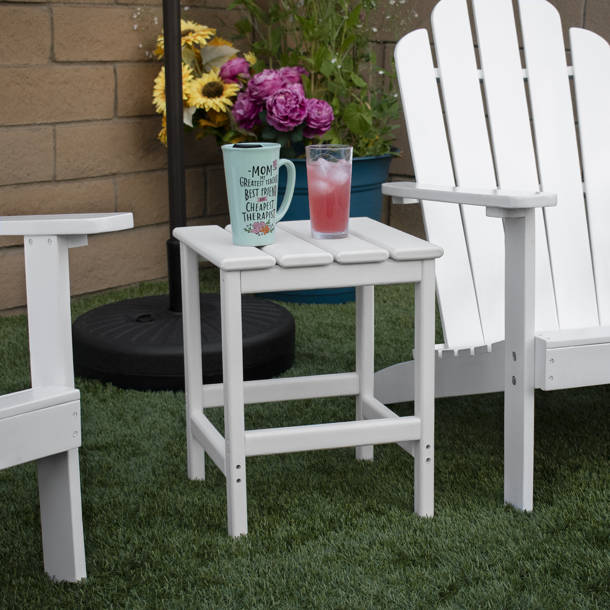 Red Barrel Studio® Outdoor HDPE Side Table Patio Table & Reviews Wayfair